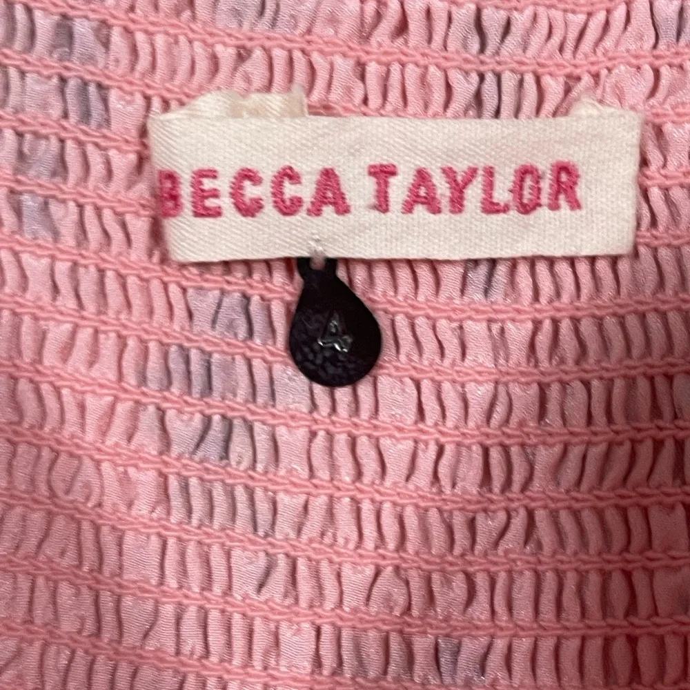 Rebecca Taylor Peach Corset Silk Strappy Top 4 - Picture 7 of 10